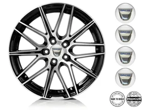 Dacia Calcomanías de Aro Edición Emblemas Estilo de Silicona